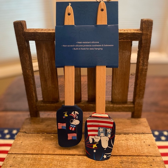 Patriotic Snoopy Mini Spatulas Set Of 4, Snoopy Large Spatula & Spoon Set Of 2 - Picture 6 of 15